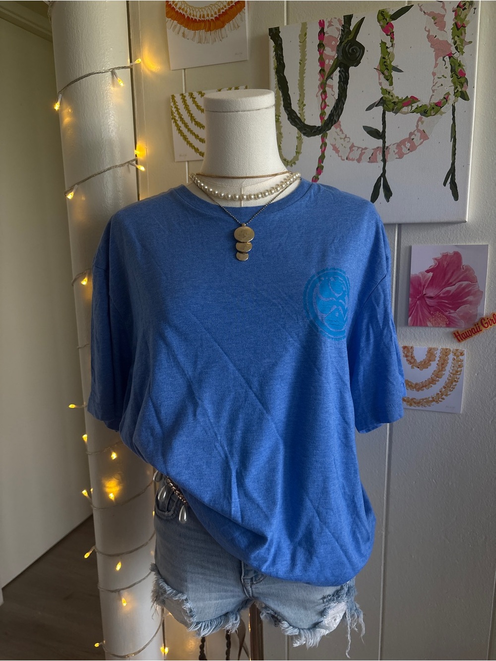 Blue Short-Sleeve Graphic Tee for Kids